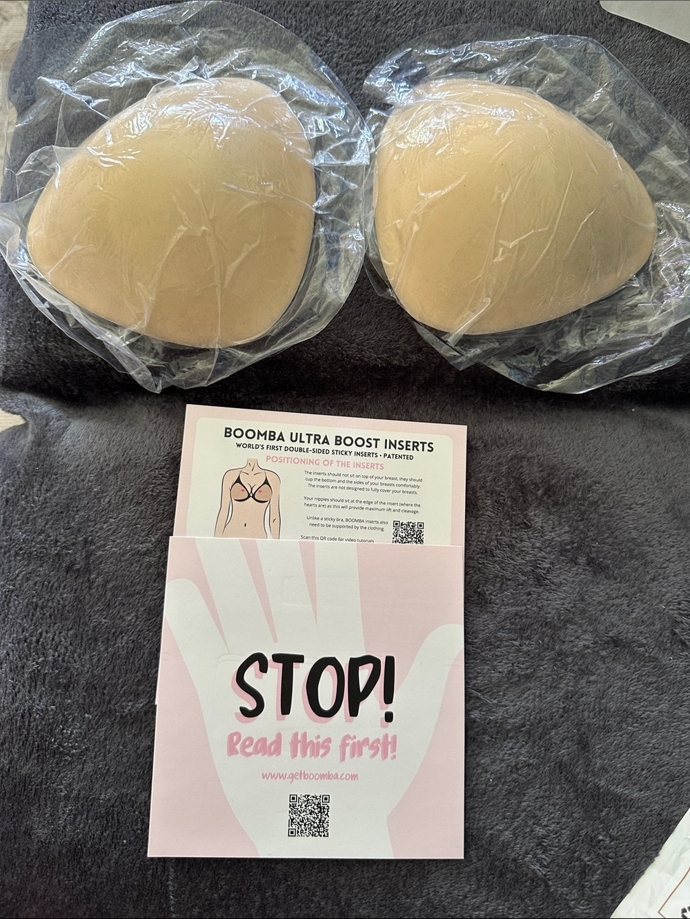Boomba Ultra Boost Inserts Adhesive Bra Cups - Nude